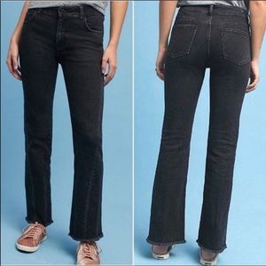 ANTHRO PILCRO High Rise Black Flare Jeans